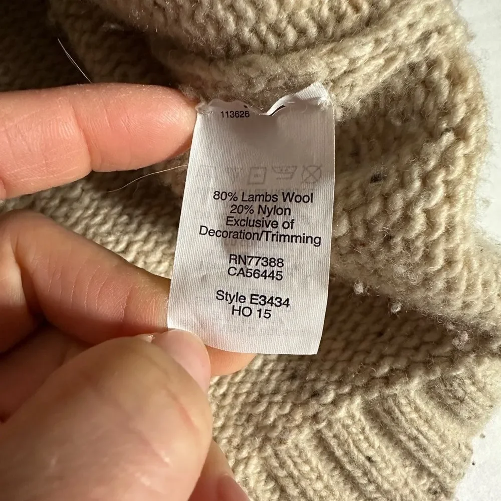 J. Crew Donegal Lambswool Sweater with Gold Shimmer Stripe